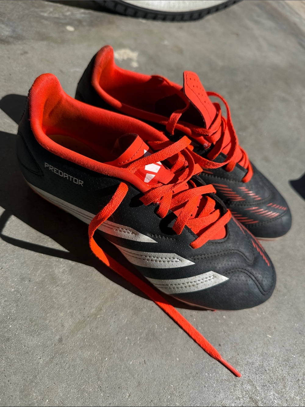 adidas Kids Predator Soccer Shoes - Black & Red
